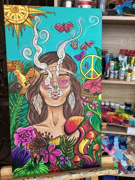 42 followers. . Easy hippie paintings